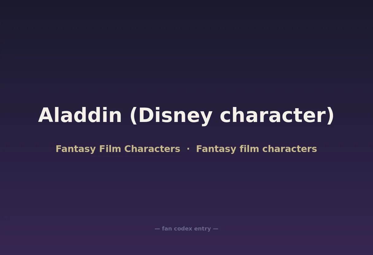 Aladdin (Disney character)