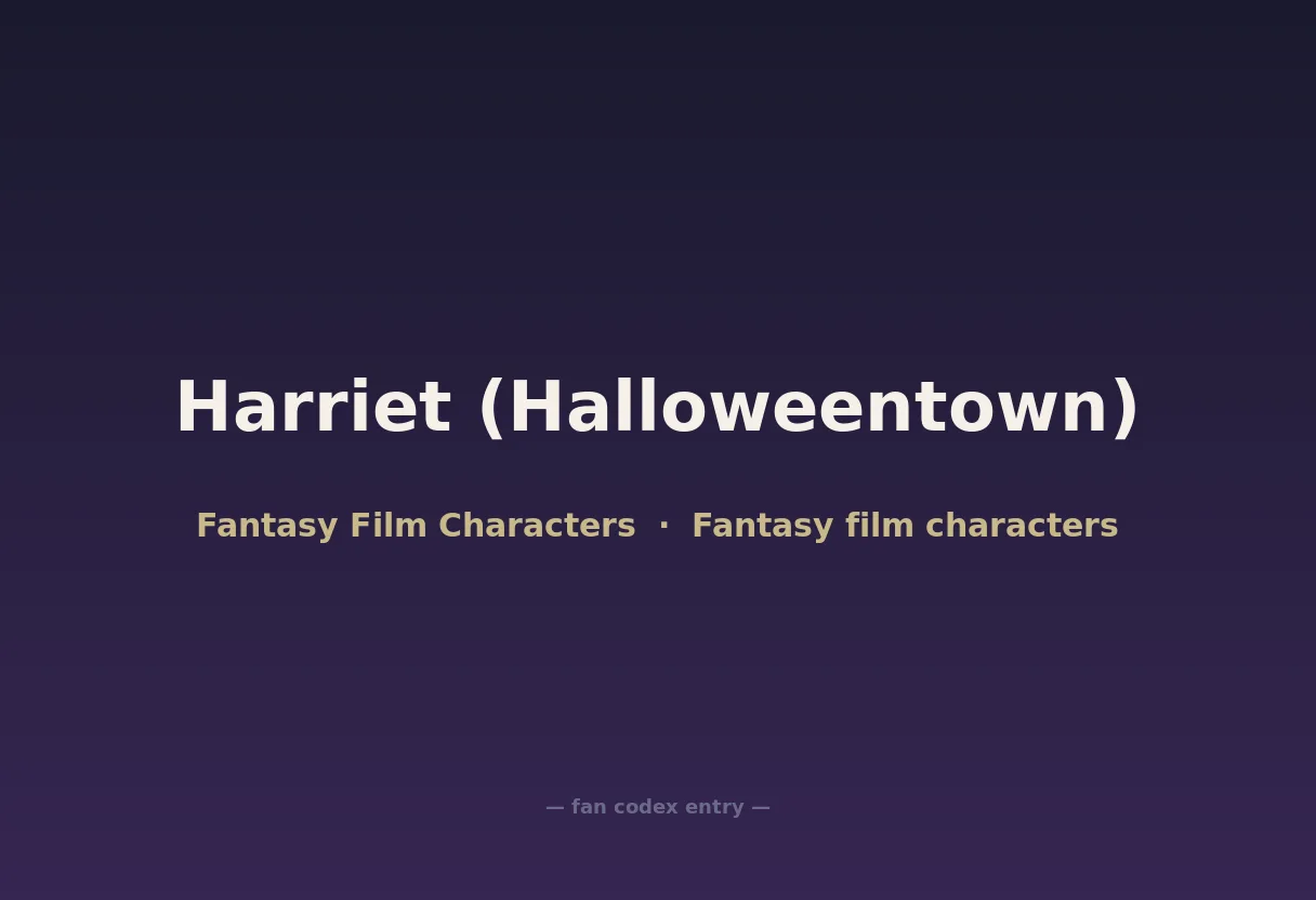 Harriet (Halloweentown)